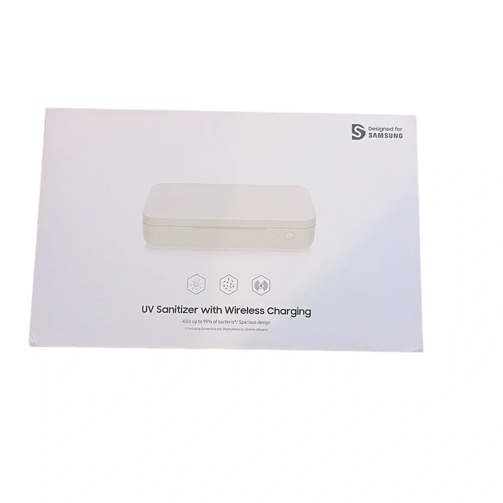 Samsung UV Sanitizer With Wireless Charging Kills Up To 99% Of Bacteria White